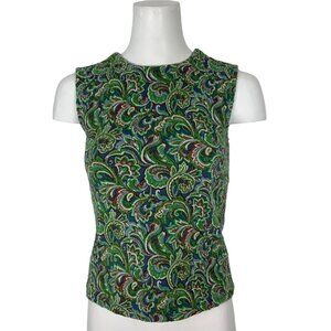 Anthropologie Multicolor Paisley Tank Top